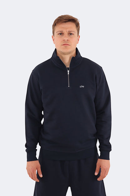 Parvus Crewneck Zip Up Sweater