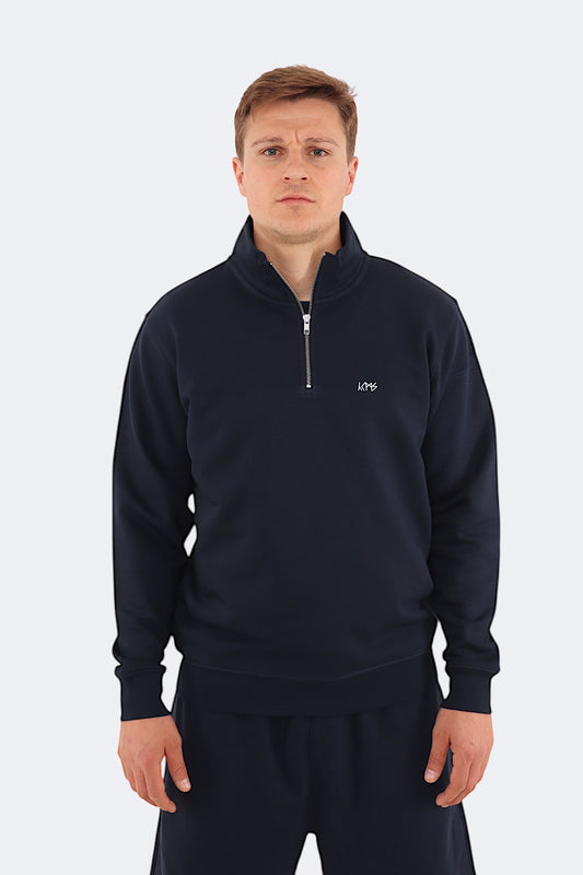 Parvus Crewneck Zip Up Sweater